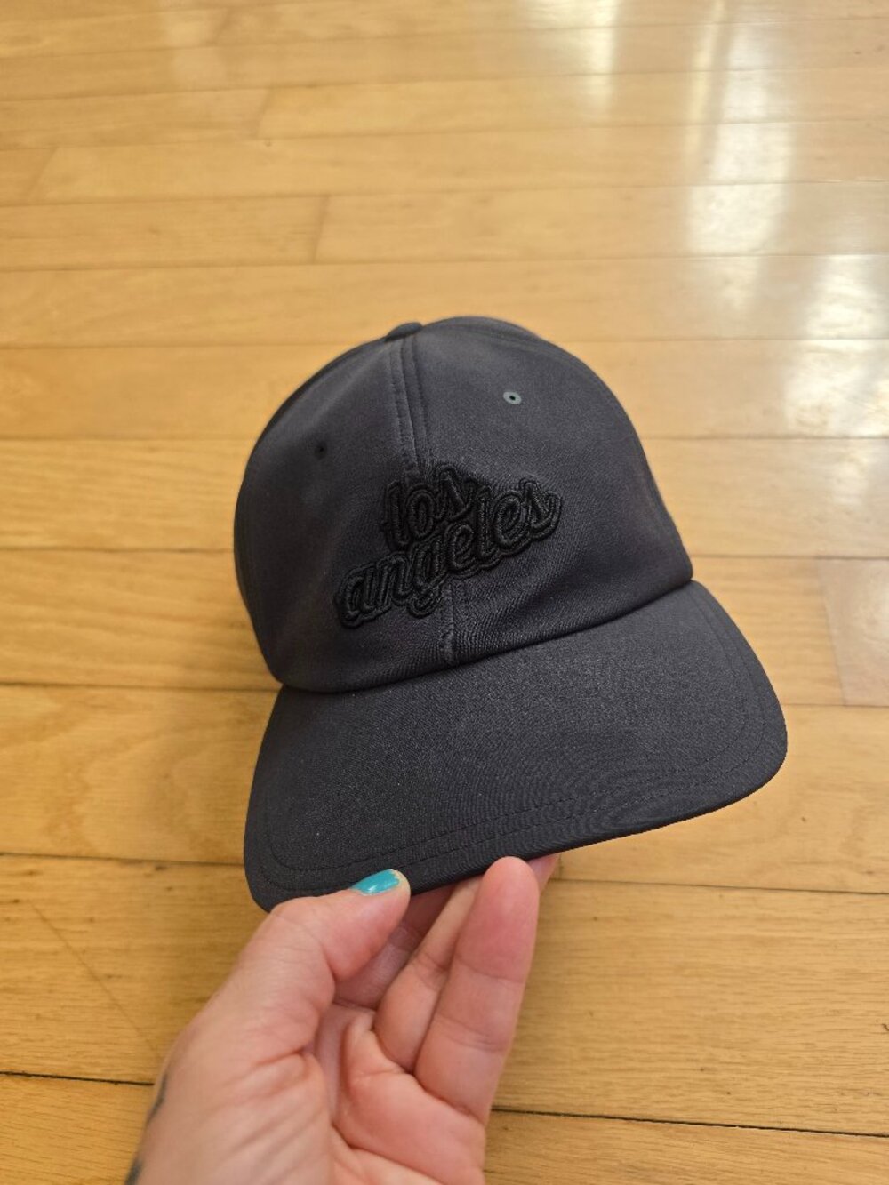 lululemon Los Angeles Clippers Black Technical Adjustable Running Strapback Cap